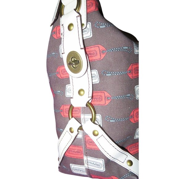 Coach 2006 Limited Edition Hangtag Carly XL Hobo Cursive Creed & Brass hardware - Picture 4 of 16